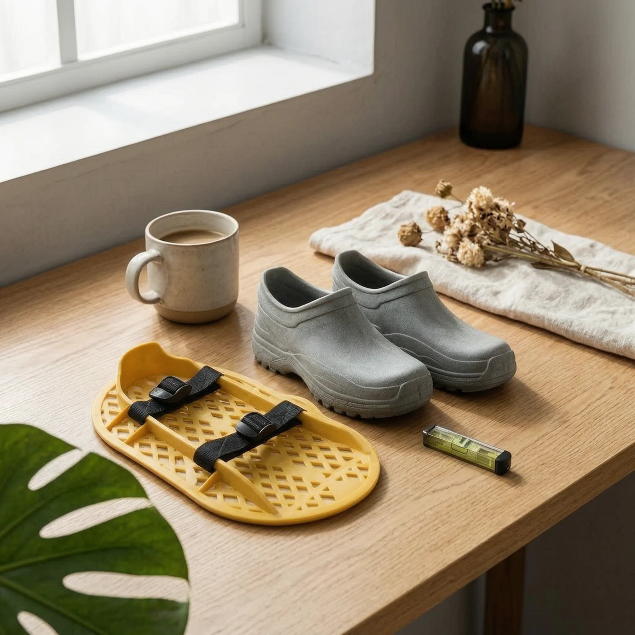 

Concrete Polishing Shoes Perforated Floor Finishing Shoes Floor Polishing Shoe Flat Sole Construction Gear Wear-Resistant