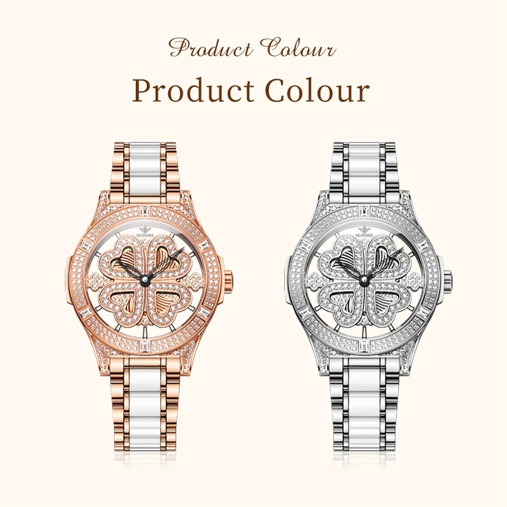 OUPINKE 3279 Womens Watch Luxury Automatic Mechanical Watch﻿ 50M Waterproof Tungsten Steel Watches For Woman Dial Gift