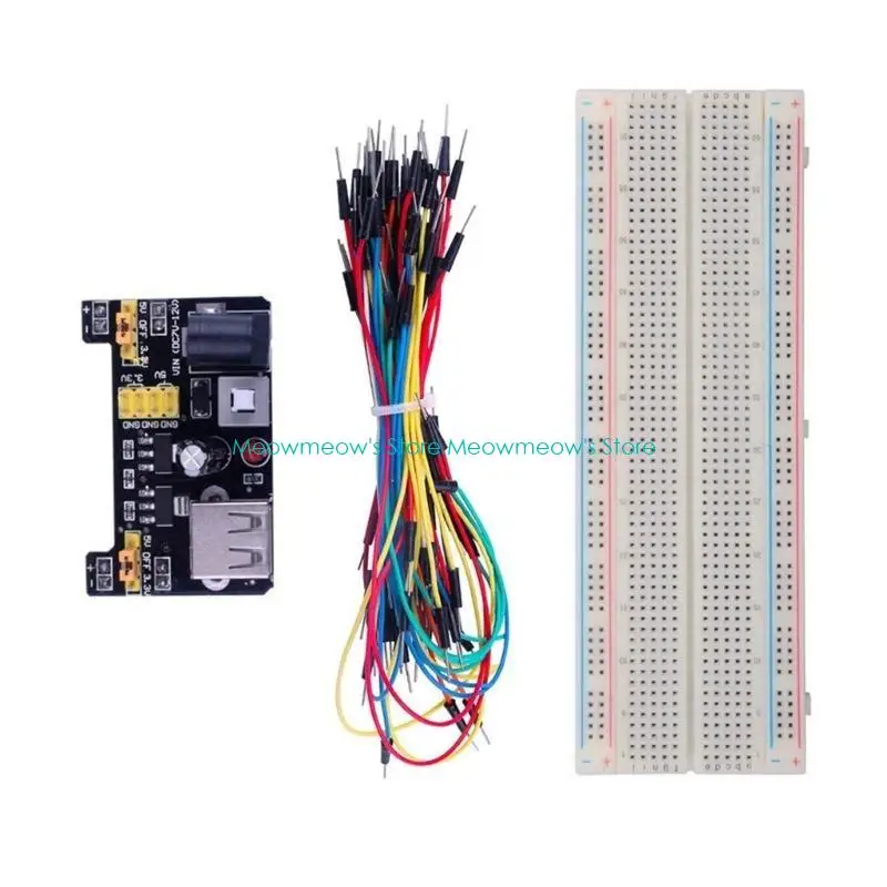 

W91A PCB Board BreadBoard 830 Point Solderless Prototype Test Development Board for Learning Electronics