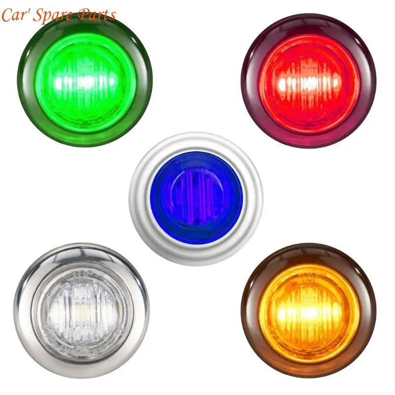 Y4UA 12V 24V LED Side Marker Lights Front Rear Clearance Lamp Truck Light LED Lamp