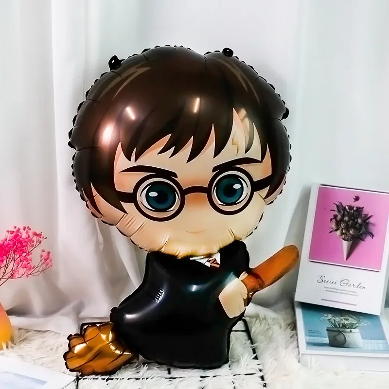 Harry Potter Balão Conjunto Para Festa De Aniversário, Escola De Magia, Hermiones, Figura Anime De Desenhos Animados, Cenas De Interpretação,