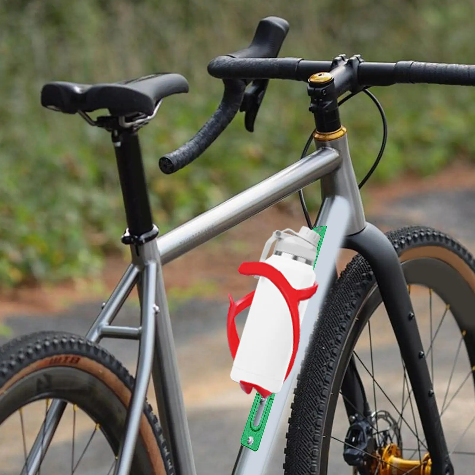 

Bike Bottle Cage Adapter Bicycle Bottle Mount Extender Adjustable Flask Cage Bracket For Motorcycle Road Cycling Urban Riding