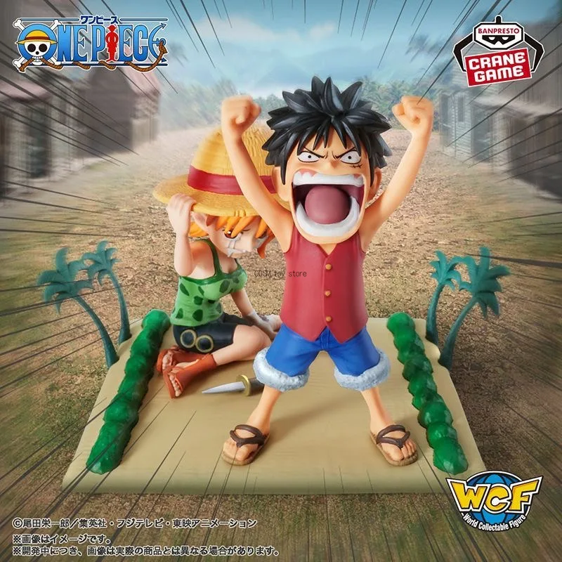 

In Stock Bandai Original Banpresto Wcf One Piece Luffy Nami Action Figure Model Doll Brand New Boxed Anime Characters Model Toy