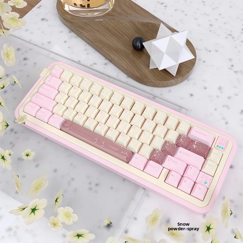 Story Pomi65 Tactile Bluetooth Mechanical Keyboard Kit Custom Aluminum Hotswap Third Mode RGB Gasket Keyboard Remappable Keys