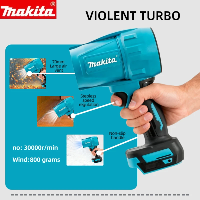 Makita 30000RPM Violent Blower Turbo Jet Fan 18V Electric Ai