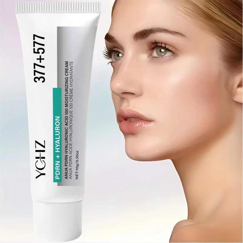 Hyaluron Moisturizing Cream in Tube Form, Formulated with Pdrn, Collagen, and Multiple Hyaluronic Acids, Has a Light and Smooth Texture, Suitable for Daily Facial Skincare, Leaving Skin Looking Hydrated and Radiant after Use, Suitable for Different Skin Types.
