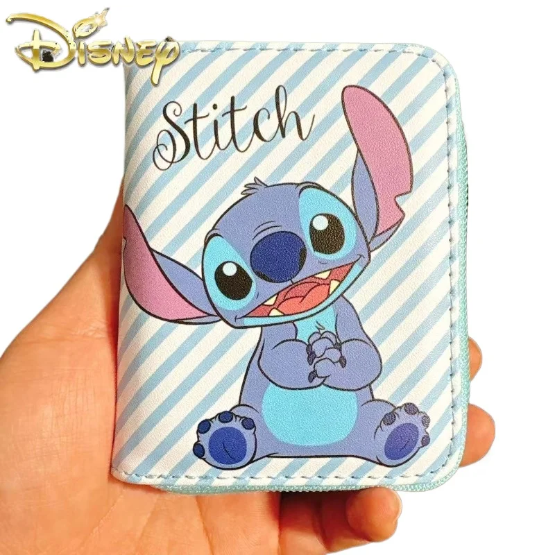 Disney Stitch Nuovo Mini Portamonete Portamonete da donna di moda di marca di lusso Portamonete per bambini con cartoni animati con più slot per carte