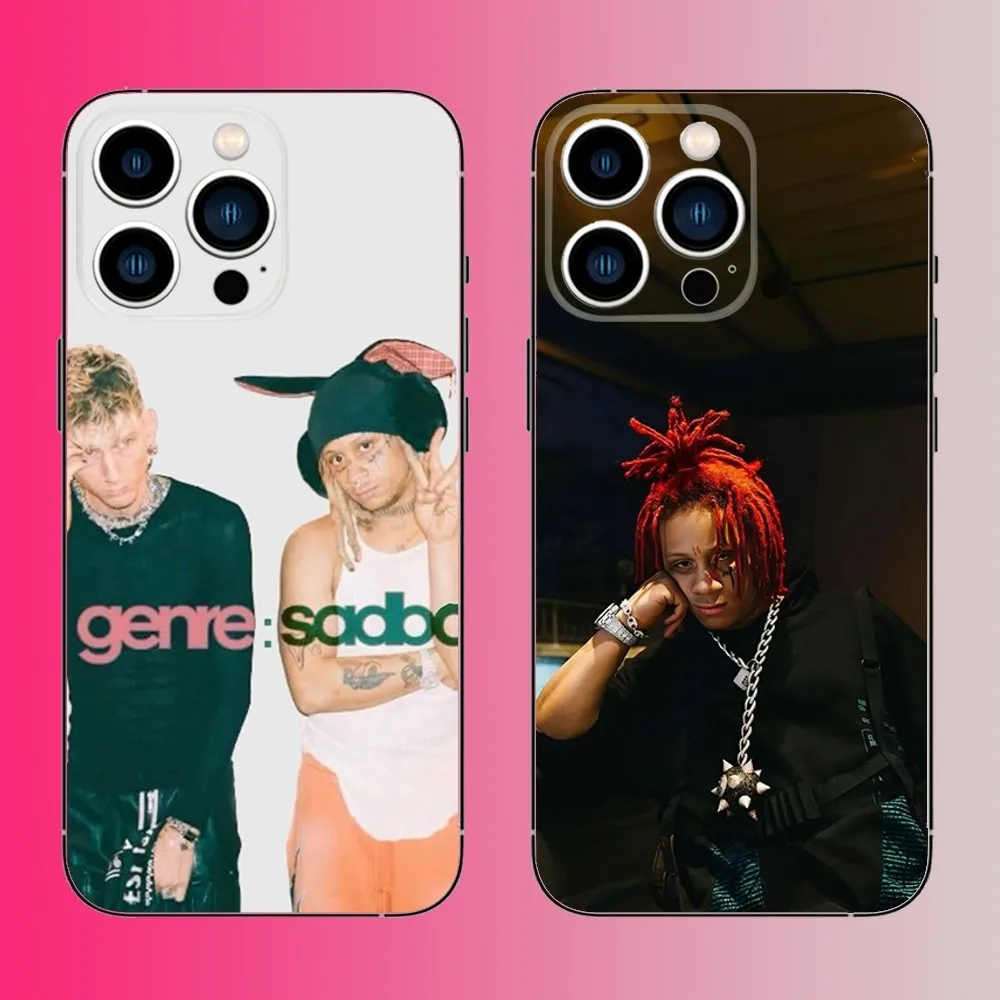 

Rapper T-Trippie Redd Phone Case For iPhone 16,15,14,13,12,11,Pro,Max,Plus,Mini,X,XS,XR,8,7,6,S,SE Soft Black Case