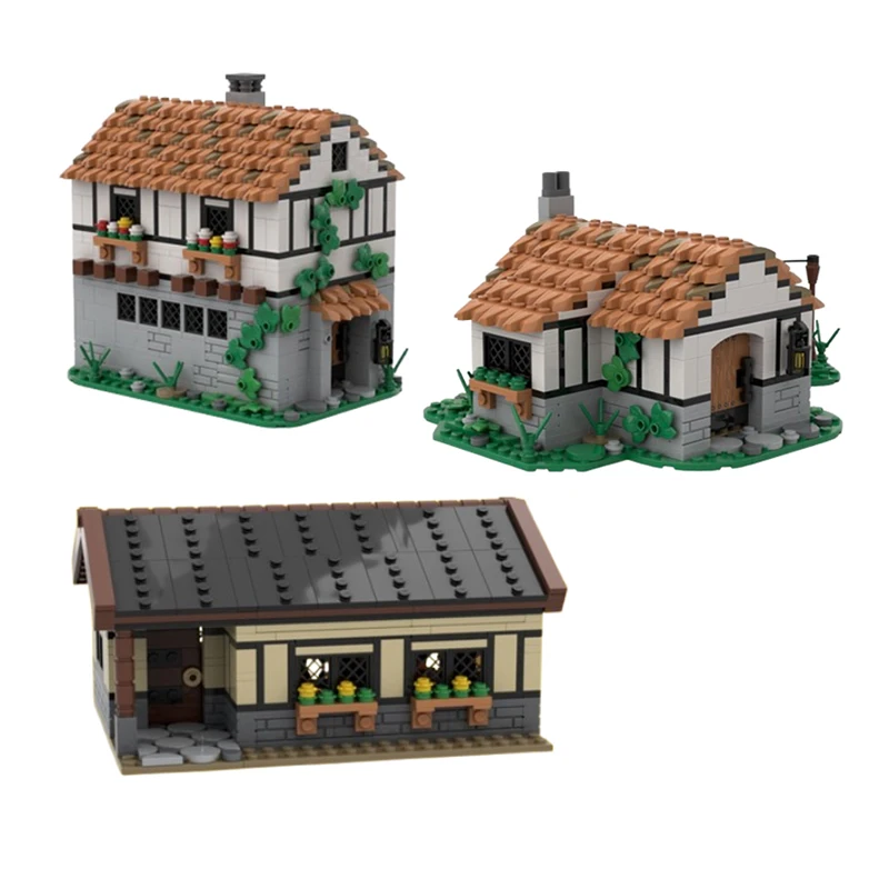 Spot MOC-120724 129454 184397 kleine Partikel montiert Bausteine Gebäude Street View Modelle Puzzle kreative Bildung Spielzeug