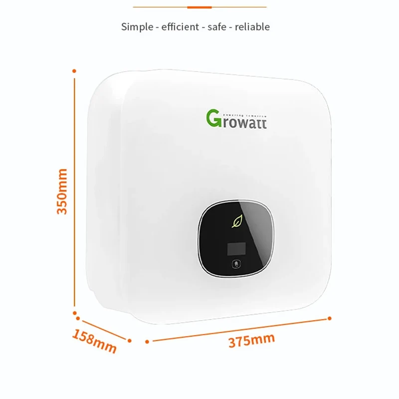 Growatt-Onduleur pour système solaire résidentiel, Onda Pura, Monophasé, MIN 5000TL-X, 48V, 5000W