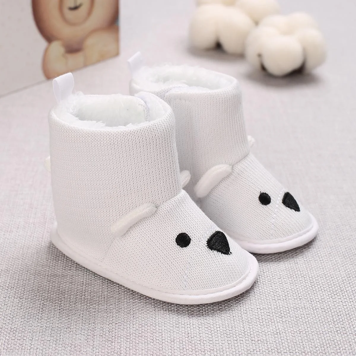 

Winter Warm 0-18M Baby Boots Cute Cartoon Suitable for Boys and Girls Walking Shoes Comfortable and Soft Newborn Boots