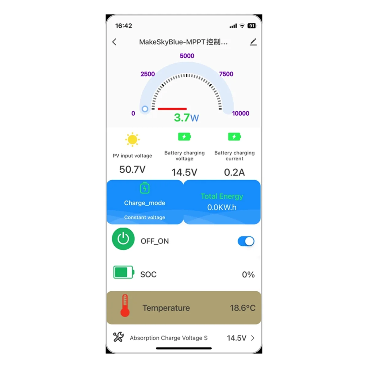 AB01 60A12V-V125 с Wi-Fi Cloud Box MakeSkyBlue 60A 12V MPPT Контроллер солнечного заряда для свинцово-кислотной батареи Li-NMC LifePO4