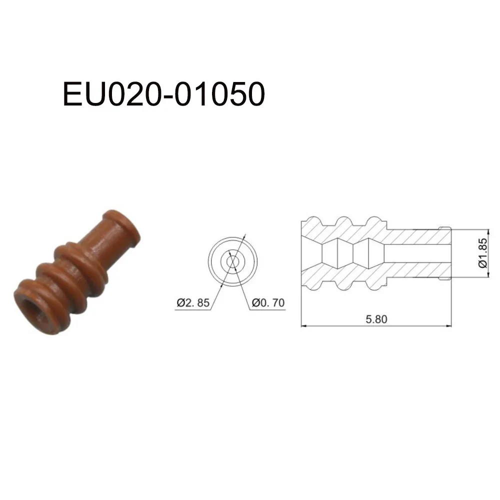 หัวเสียบแบบเสียบขั้วเชื่อมต่อกันน้ำได้สำหรับรถยนต์ยางซีล GY-562ใหม่5000ชิ้น