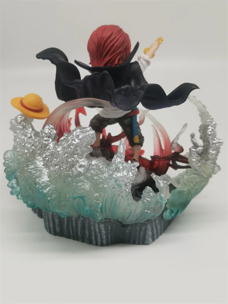 11cm One Piece Anime Figures Red Hair Shanks Gk Figurine Pvc Statue Model Doll Collectible Room Decoration Gifts