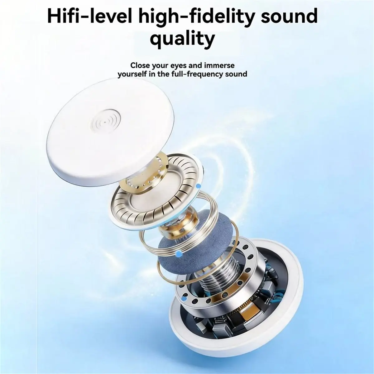 Happy New-   Under Pillow Sleep Speaker Bluetooth 5.4 Hi-Fi White Noise Soundbar Wireless Bone Conduction Speaker