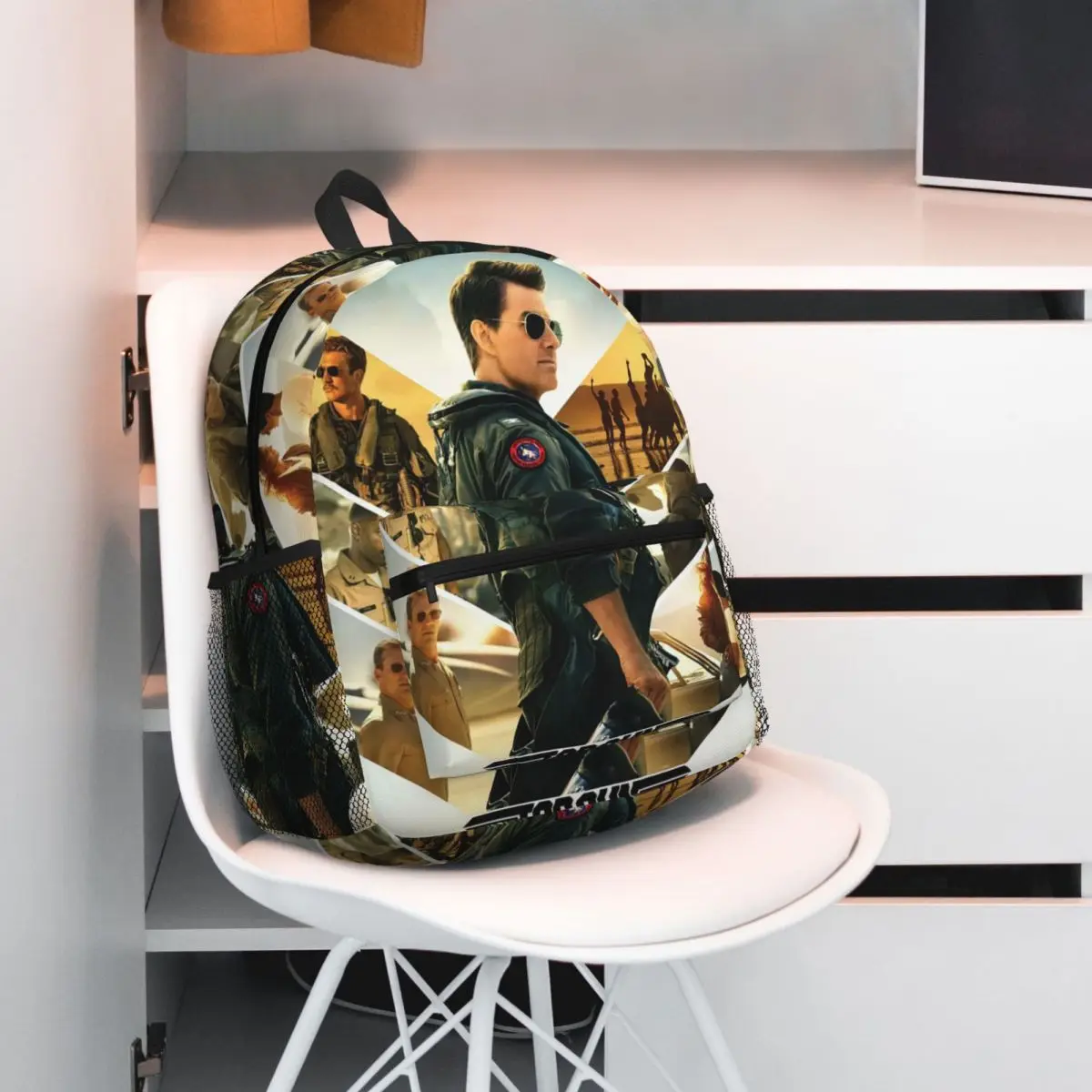 トップガンマーベリックゲーム学生バックパックスクールバッグハイキング旅行デイパック男の子女の子ファッションランドセルショルダーバッグ