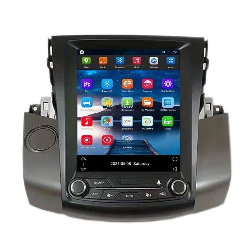 

Автомобильный мультимедийный плеер для RAV 4 2007-2012, вертикальный 10,4-дюймовый сенсорный экран, автомагнитола, GPS, CarPlay, видео, аудио