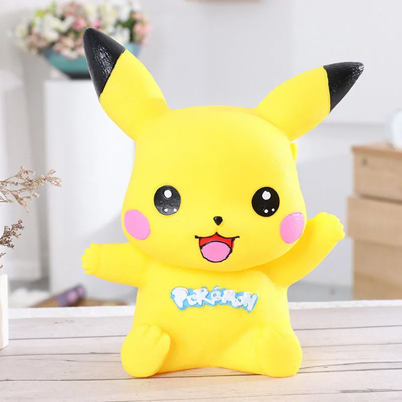 23cm Cartoon Anime Pokemon Cute Pikachu Piggy Bank Money Saving Pot Model Decorate Children Charm Birthday Xmas Gift