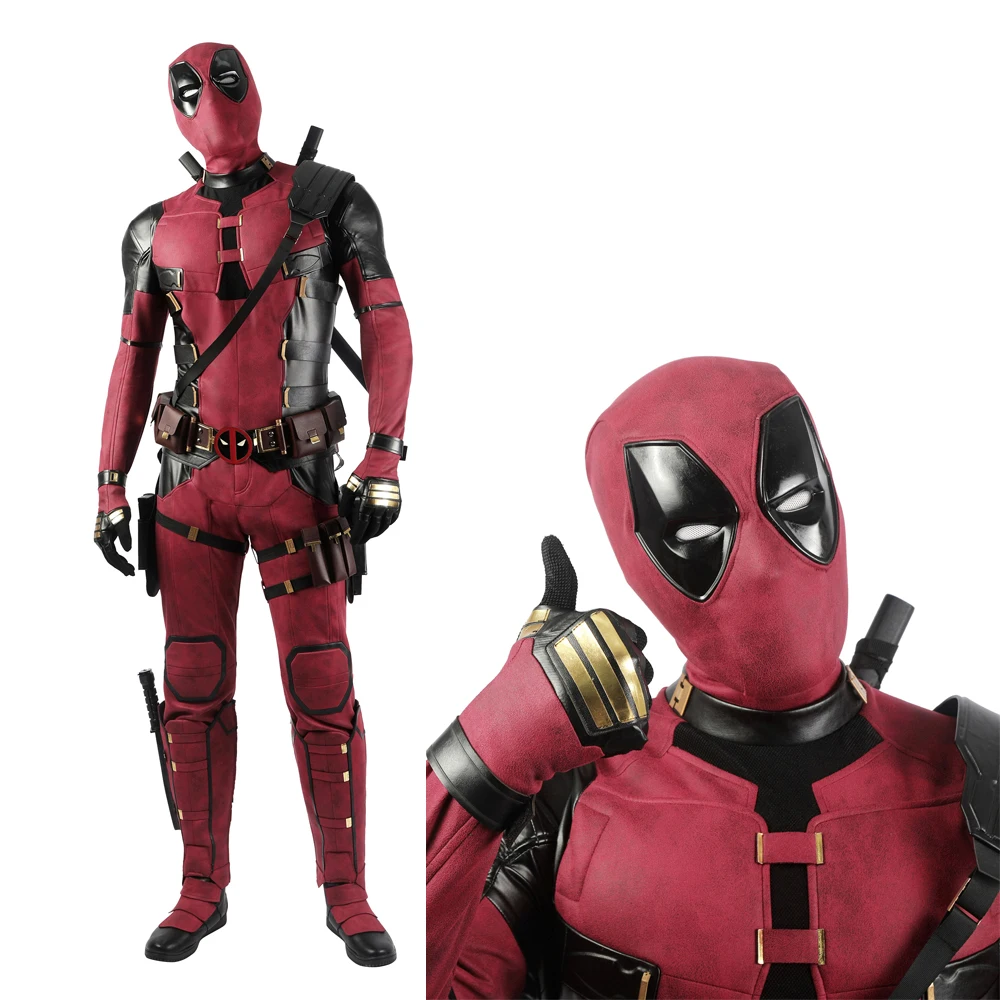 Dead Soldier 3 Wade Cosplay Costume New High Quality Red Battle Clothes Halloween Party Outfit Props With Boots Belt Mask