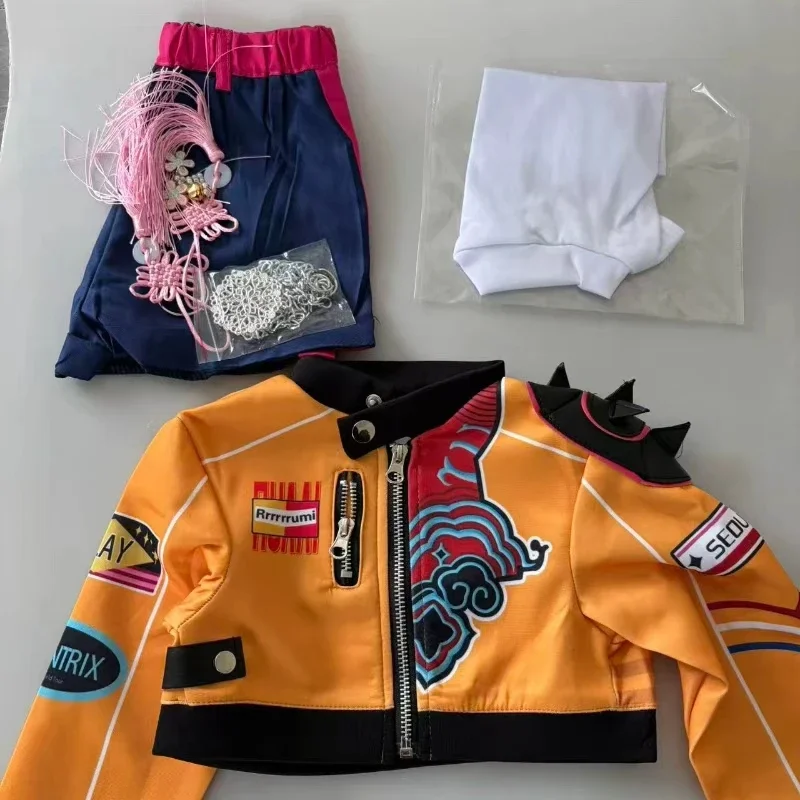 2026 ميرا رومي زوي شعر مستعار تأثيري حلي للنساء ملابس فتاة مجموعة المعبود لعب الأدوار الزي هالوين كرنفال البدلة #3