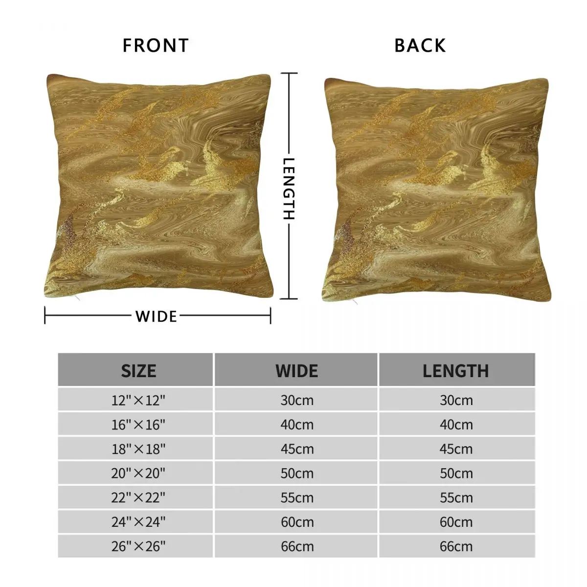 Gold Liquid Marble Metallic Foil Pillowcase Polyester Linen Velvet Pattern Zip Decorative Bed Cushion Cover 18