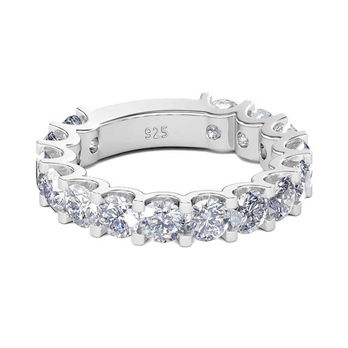 

4.5ct D Color Moissanite Rings 100% 925 Sterling Silver Woman Ring Brilliant Trendy Party Banquet Fine Jewelry Gift Female