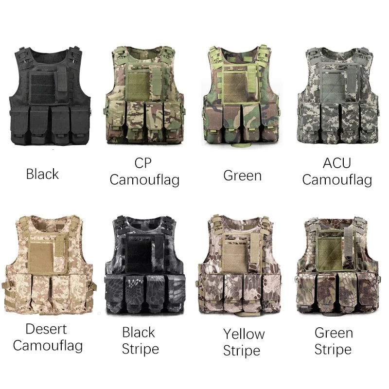 Kids Outdoor Tactical Vest Training Body Armor Adjustable Combat Vest Summer Camp Boys Vest Camouflage CS Vest Pocket Waistcoat