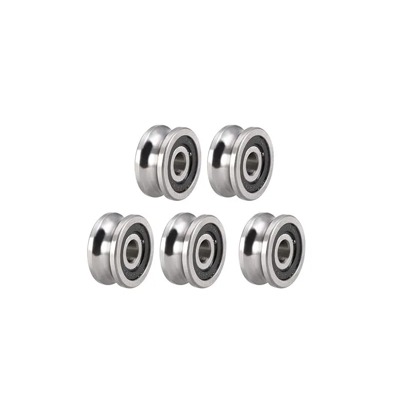 

5pcs 5x17x8mm SG15 Deep U Groove Ball Track Guide Bearing Double Sealed (GCr15) Chrome Steel Bearings