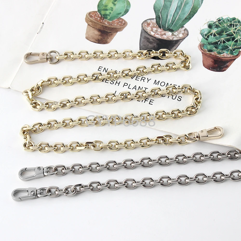 

1/3/5 шт. 9 мм 100-120-130-140 см металлическая железная цепочка для сумки с крючками для ручной сумки на плечо DIY съемные ремни аксессуары