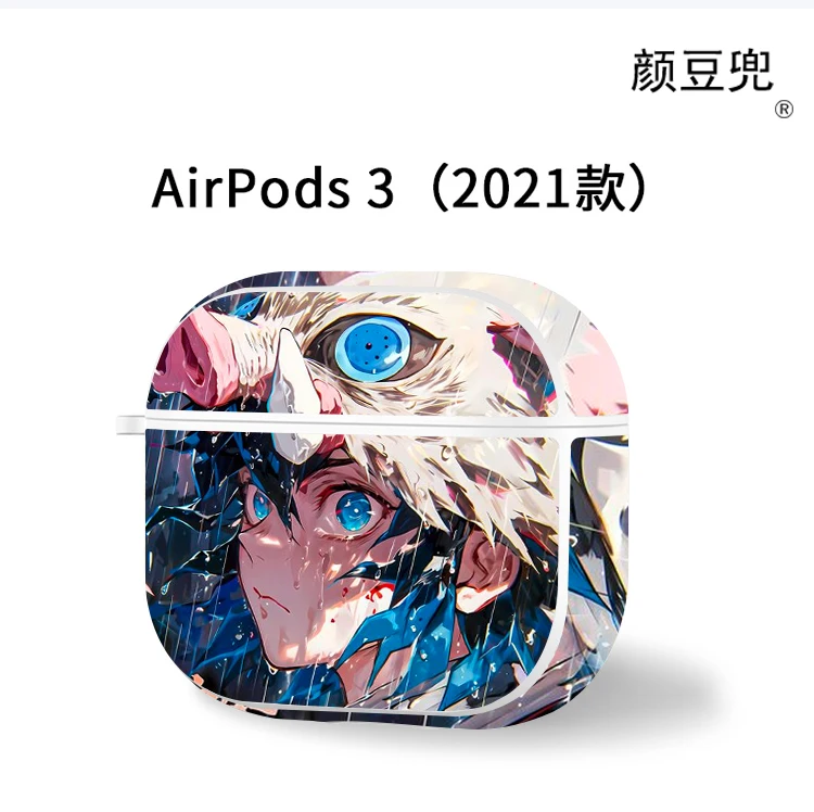 Inosuke Hashibira Anime For Apple AirPods 2 1 Earphone Case Black Silicone Protective Cover for AirPods Pro 2 Case For AirPods 3