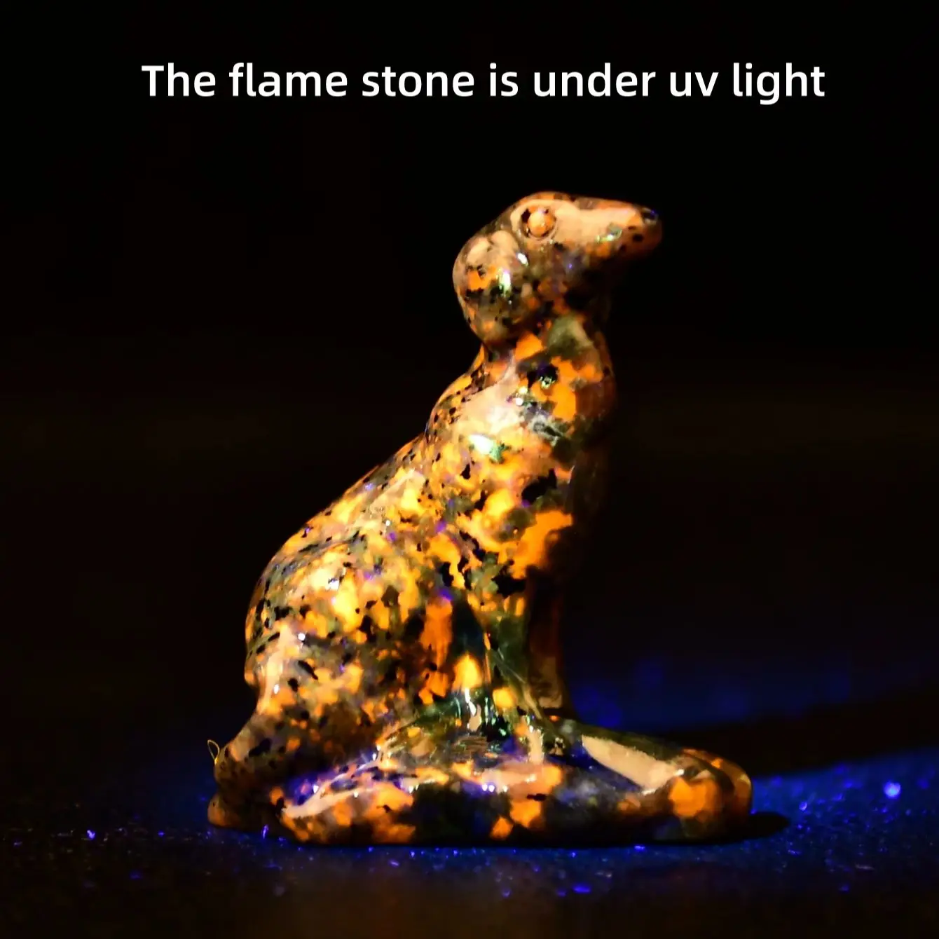 1pc 4cm/1.57in crystal carved dog, meditation stone crystal gift for home decor.