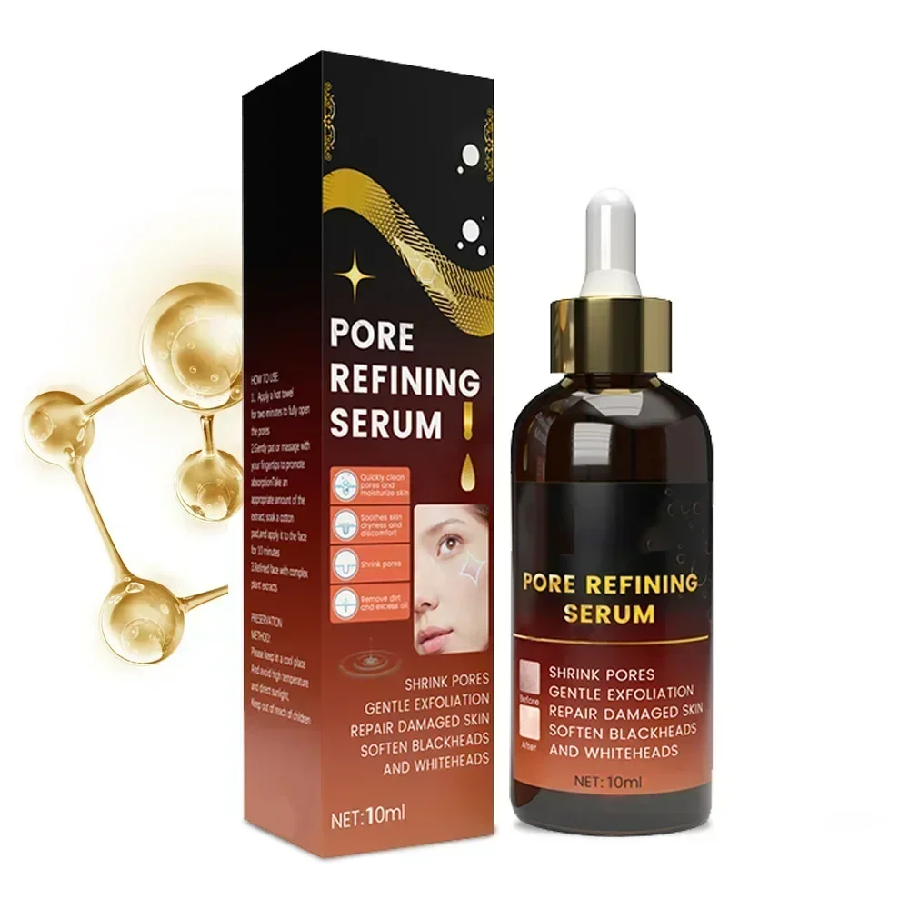 01Pore Minimizing Serum Acid Shrink Pores Removing Large Pores Blackheads face Moisturizing Brightning Skin Care Essence Oil