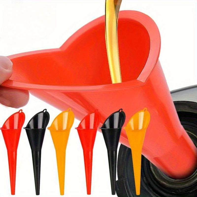 Car Long Stem Funnel Oil Fuel Filling Tools Anti-splash Plastic Oil Funnel Motorcycle Refueling Tools Auto Accessories