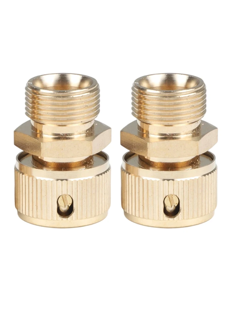 2pcs Copper External Thread 22*1.5 Joint Cleaning Machine Water Pipe Joint Water Connection Copper Quick Connect