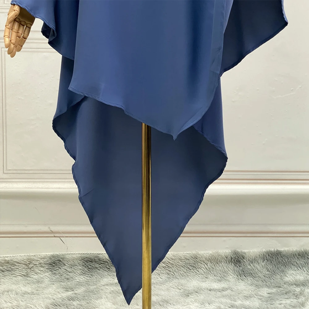 Women Muslim Plain Khimar Hijab Scarf Headcover Prayer Garment Headdress Dubai Saudi Turkey Niqab Nikab Ramadan Islamic Clothing
