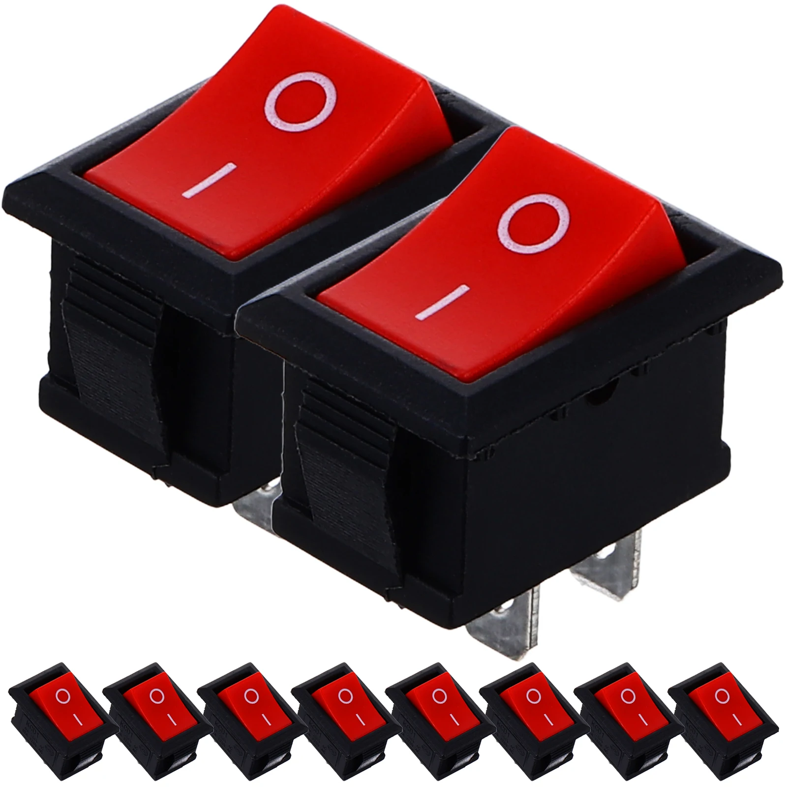 

10pcs Boat Shaped On Off Safety Rocker Button Replacement For Electronic Equipment Power Control Marine Yacht Accessory Vehicle