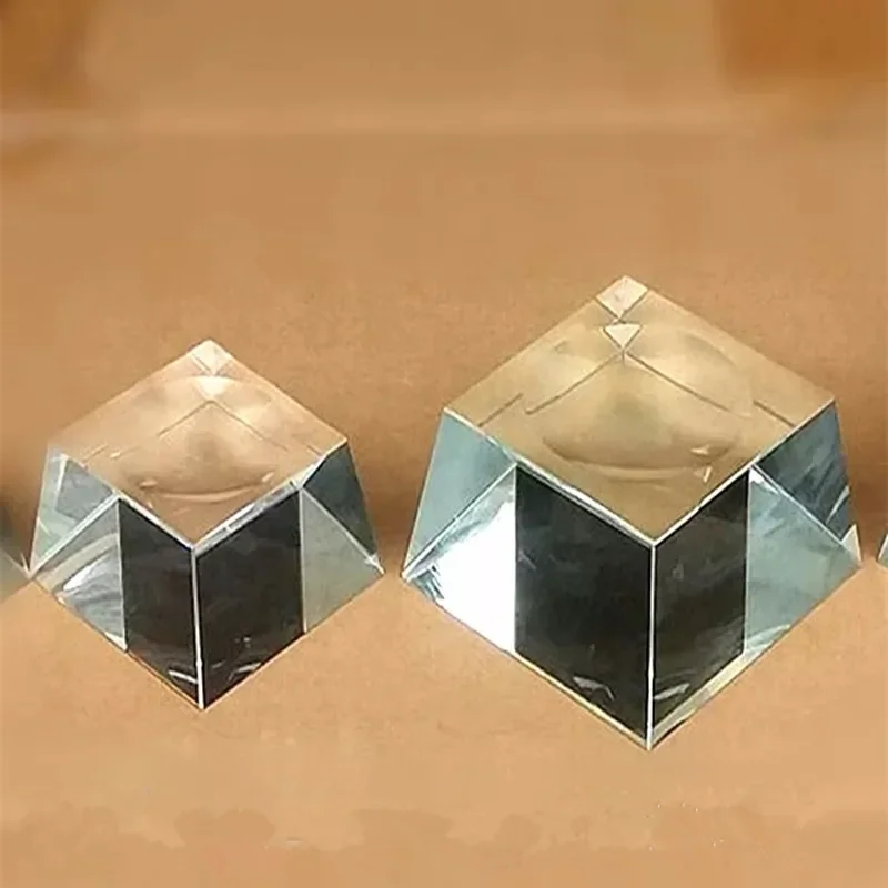 Transparent Glass Square Dimple k9 Crystal Ball Display Bases Table Holder Stand Home Decor Ornaments Party Gift Paperweight
