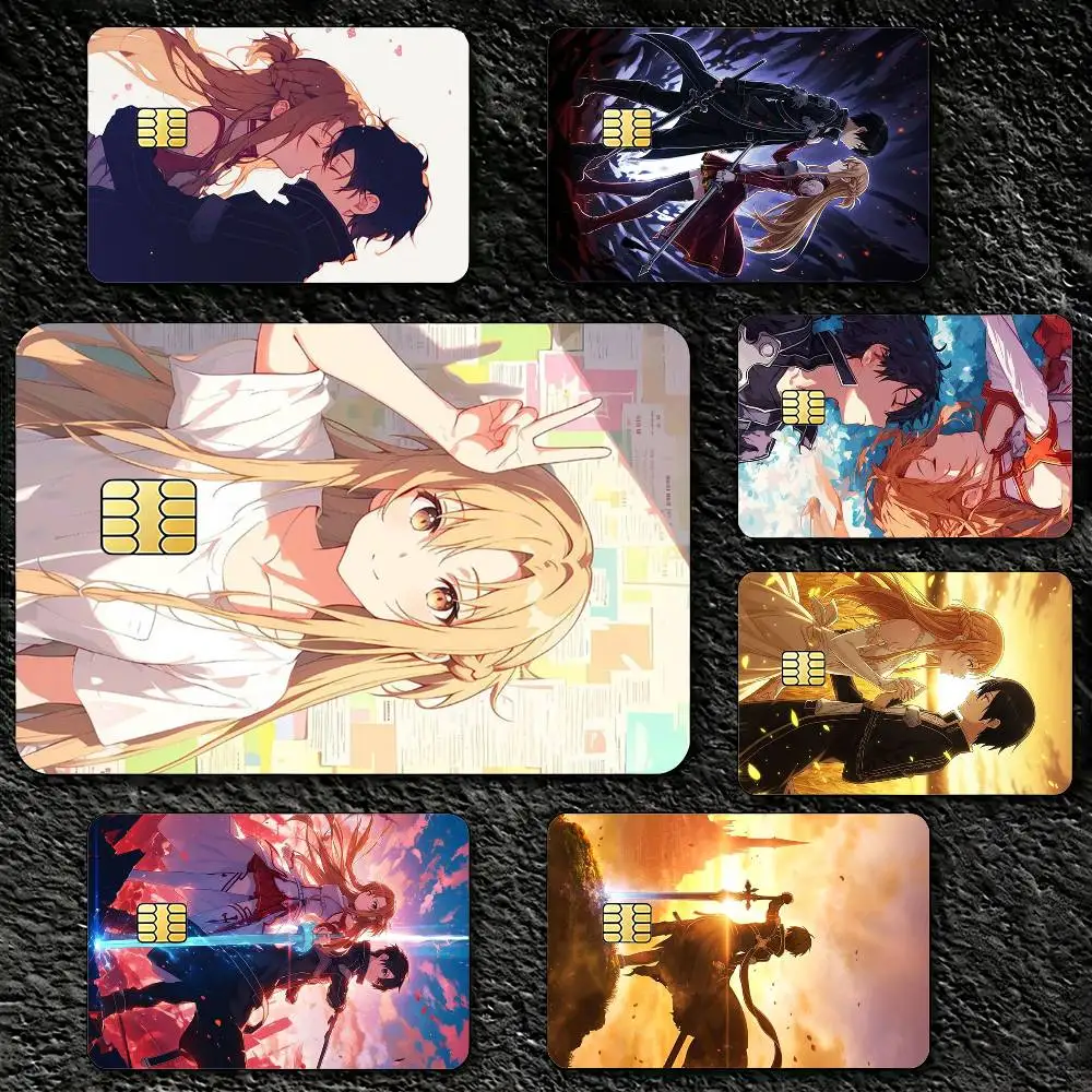 

Anime A-Asuna K-Kirito Sticker Decoration Creative Bank Card Bus Metro Waterproof Sticker