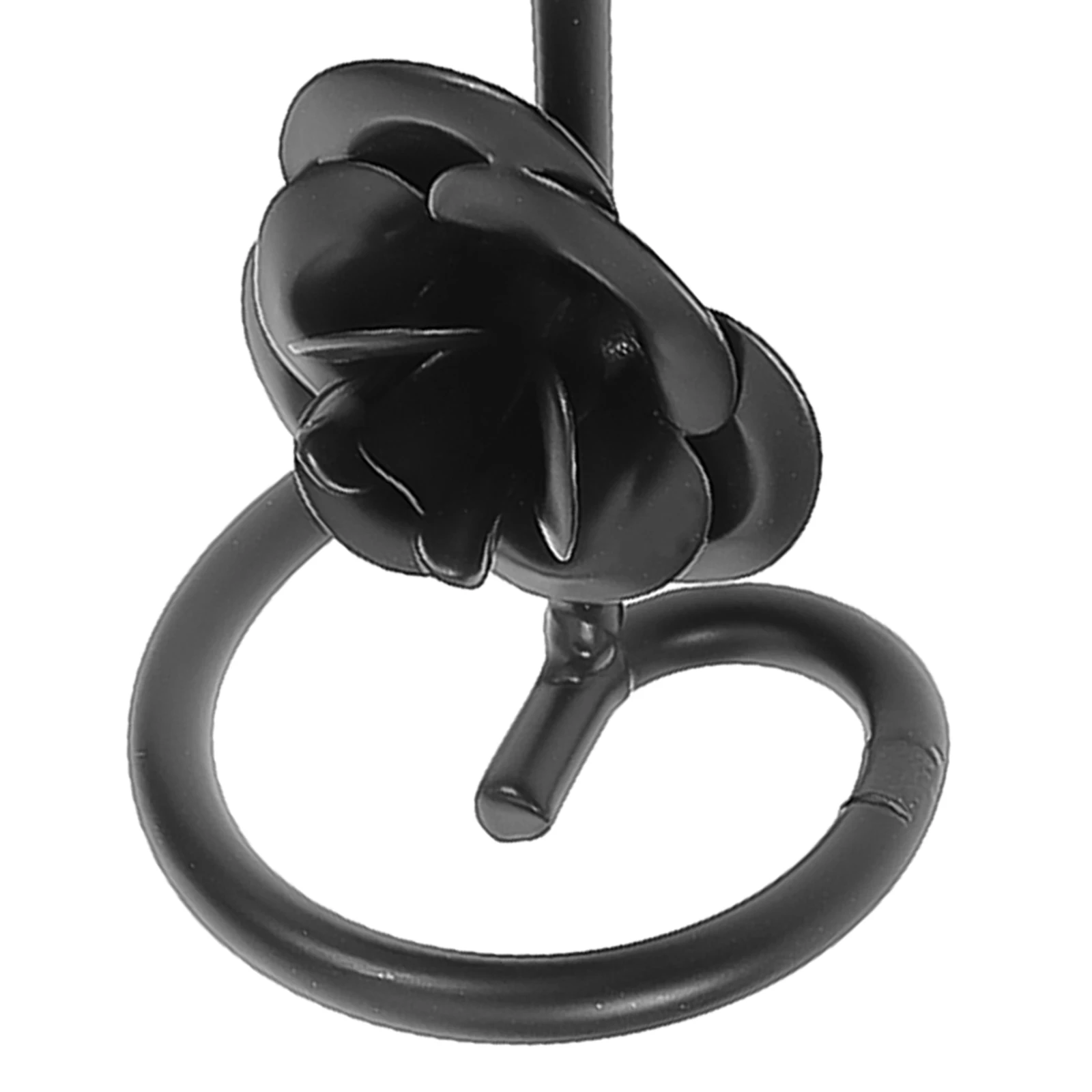 

Elegant Iron Carved C Holder Black Short Design Romantic Dinner Party Decorative Table Centerpiece Taper C St Wedding