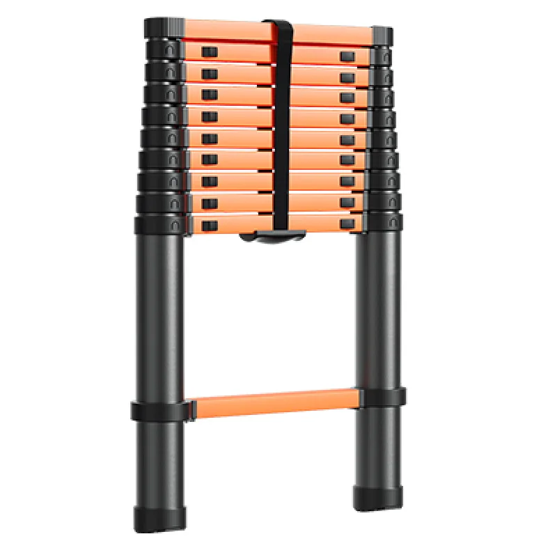 Folding Ladder Aluminum Telescopic Ladder Engineering Outdoor Ladder  Adjustable Herringbone Stepladder