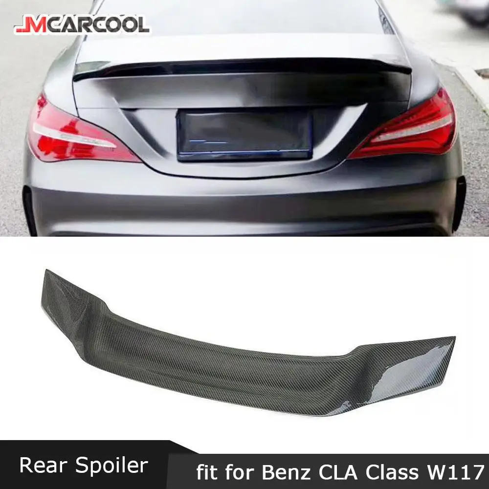 

JMCARCOOL задний спойлер из углеродного волокна, крылья для Mercedes CLA Class CLA45 W117 C117 CLA200 250 260 Sedan 2013-2019