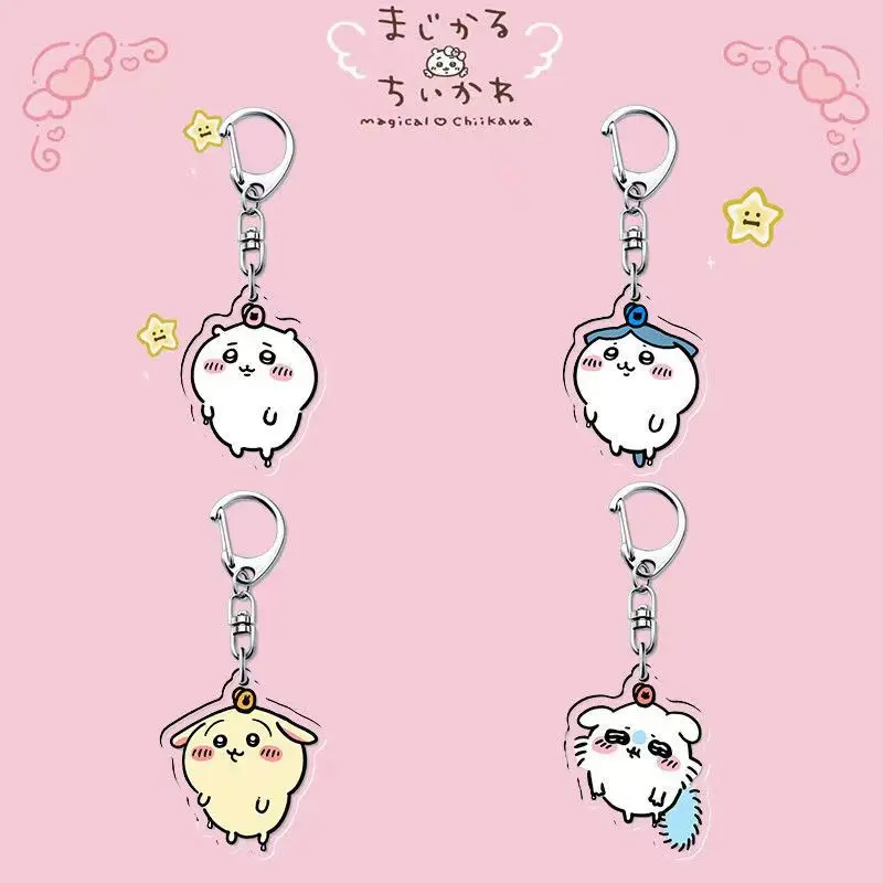 Chiikawa Jiikawa pendant Xiaoba Usaki super cute ultra-clear acrylic decorative keychain