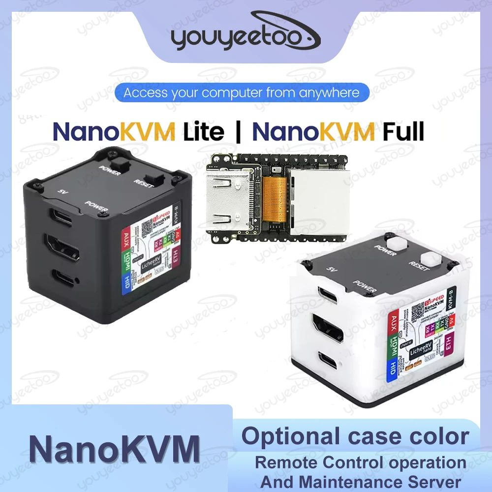 

Sipeed NanoKVM Pi-KVM Mini HDMI Remote Control Operation And Maintenance Server RaspberryPi Remote Serial Port RISC-V KVM Cube