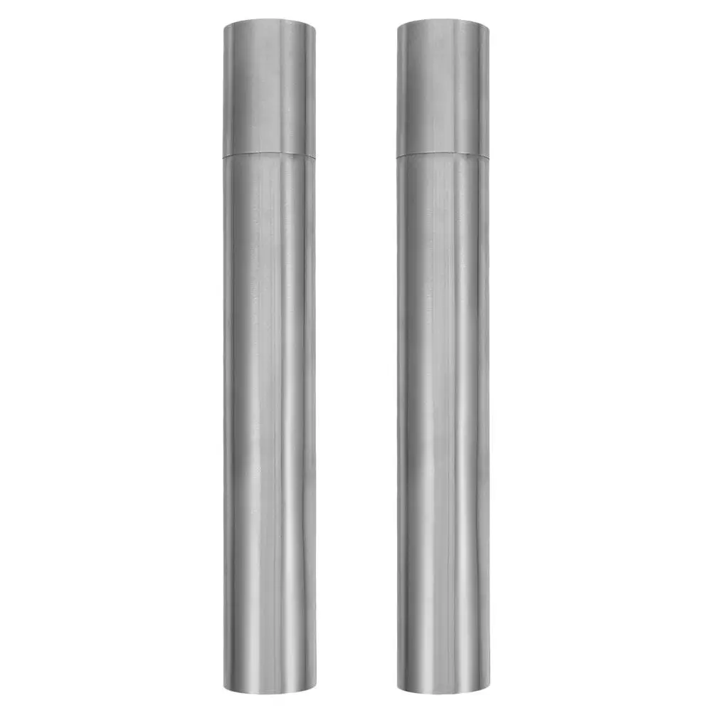 

2Pcs Stainless Steel Document Tube Certificate Holder Birth Certificate Protector Diploma Scroll Storage Cylinder Portable