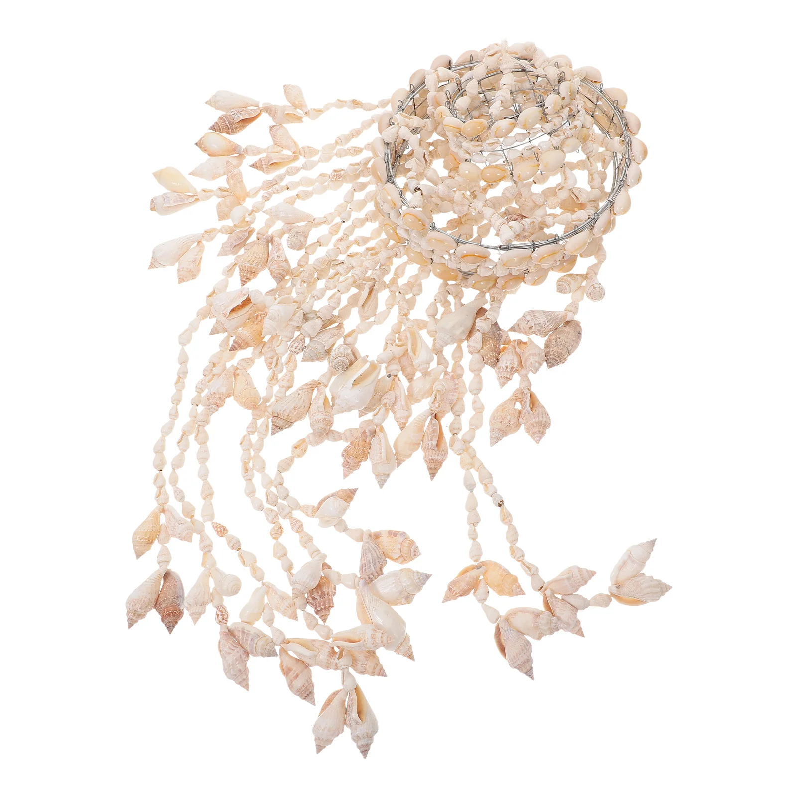 

1Pcs White Shell Wind Chime Hanging Wall Pendant Durable Natural Decorative Home Gift Shell Wind Chime Hanging Wind-Bell