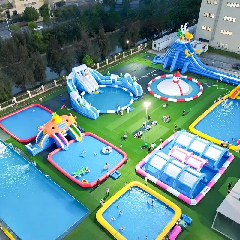 

Large Inflatable Water Park with Slide and Swimming Pool Movable Outdoor Kids Amusement Equipment for Parks and Scenic Spotpromo