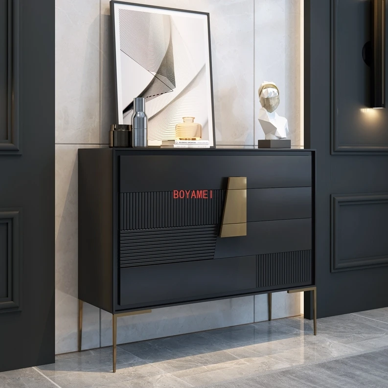 drawers combination Modern minimalist villa living room rock lockers master bedroom minimalist four chest of drawers