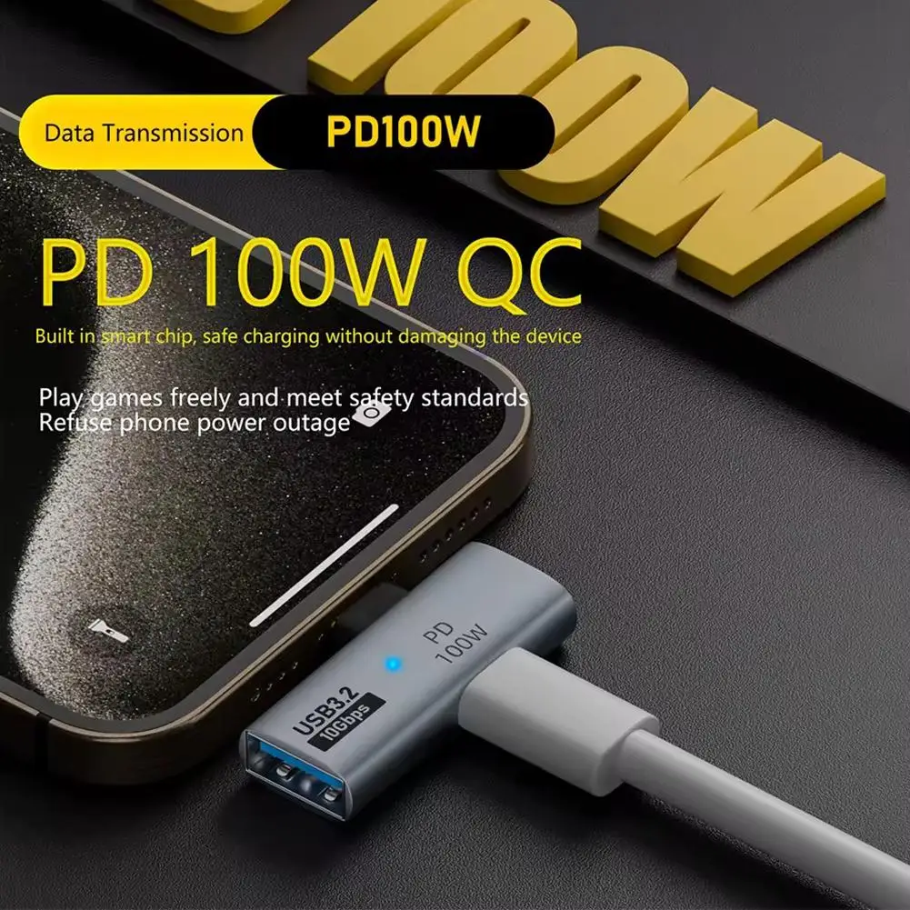 USB Type-C OTG 2in1 Adapter with 100W PD Charging or to Adapter USB USB Converter Switch Deck 3.2 C Steam S1V7