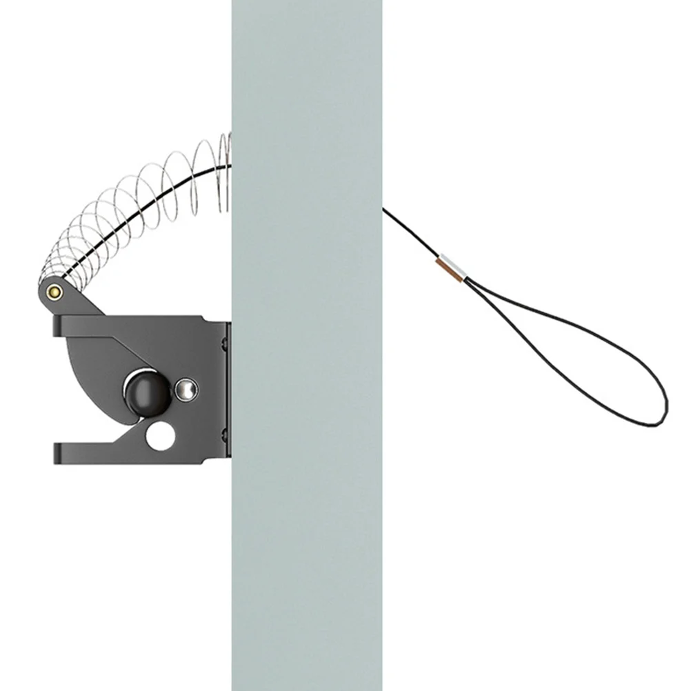 

1 Set Gate Latch Chain Link Heavy Duty Self-Locking Gravity Lever Spring Loaded Door Latch For Wooden Metal Fences Gates Garage