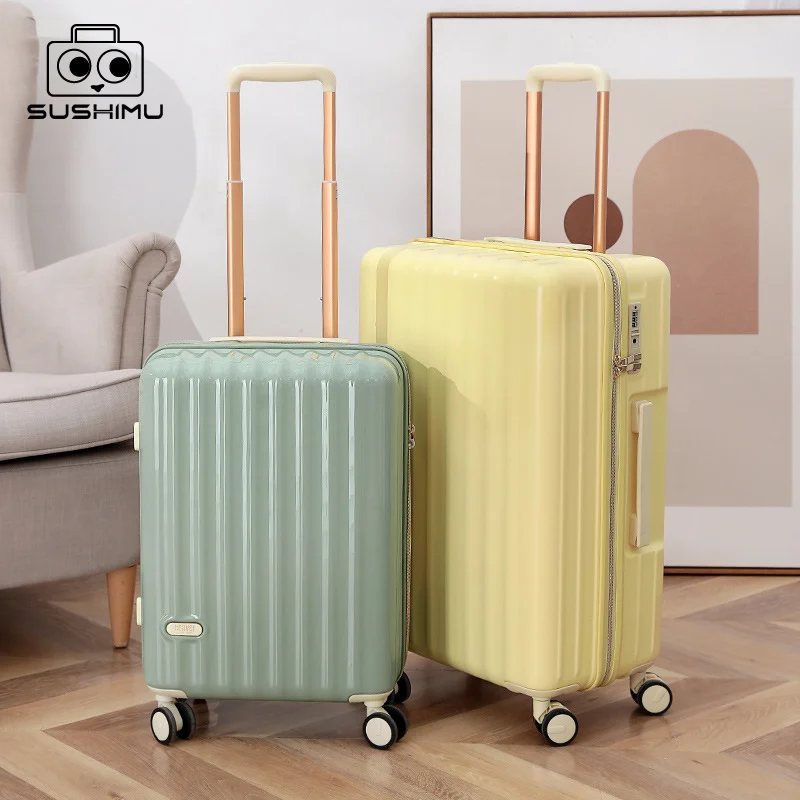 SUSHIMU20Inch Trolley Case Travel Suitcase Boarding Case Mini Password Box Suitcase Portable Universal Wheel Rolling Luggage Bag